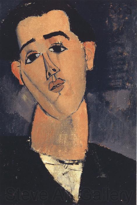 Amedeo Modigliani Portrait of Juan Gris (mk39) Norge oil painting art